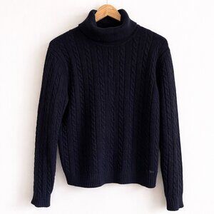 Aritzia Tna Cable Knit Wool + Cashmere Turtleneck Sweater